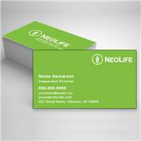 NeoLife Green Logo Business Card