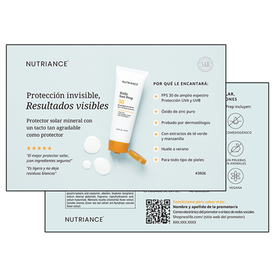 Daily Sun SPF Postcard-Spanish