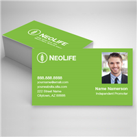 NeoLife Green Photo Business Card